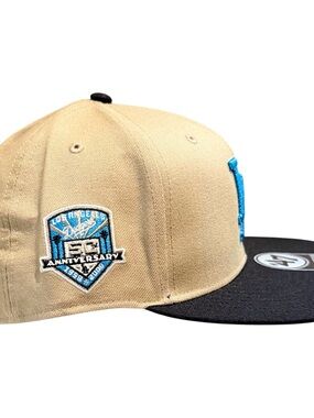 47 Brand LA Dodgers 50th Anniversary Snapback Hat OSFA Beige Blue NWT MLB